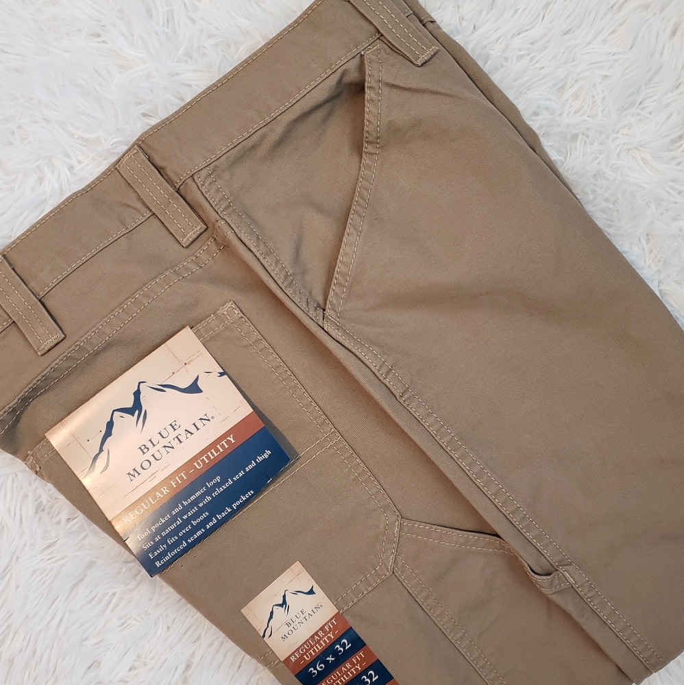 Men's Blue Mountain Regular Fit Utility Pant 36x32